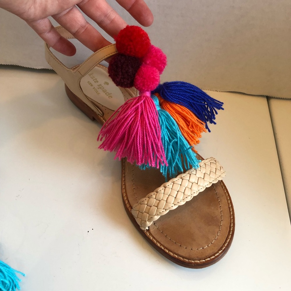 Kate spade sunset strappy pompom sandals - Picture 9 of 14